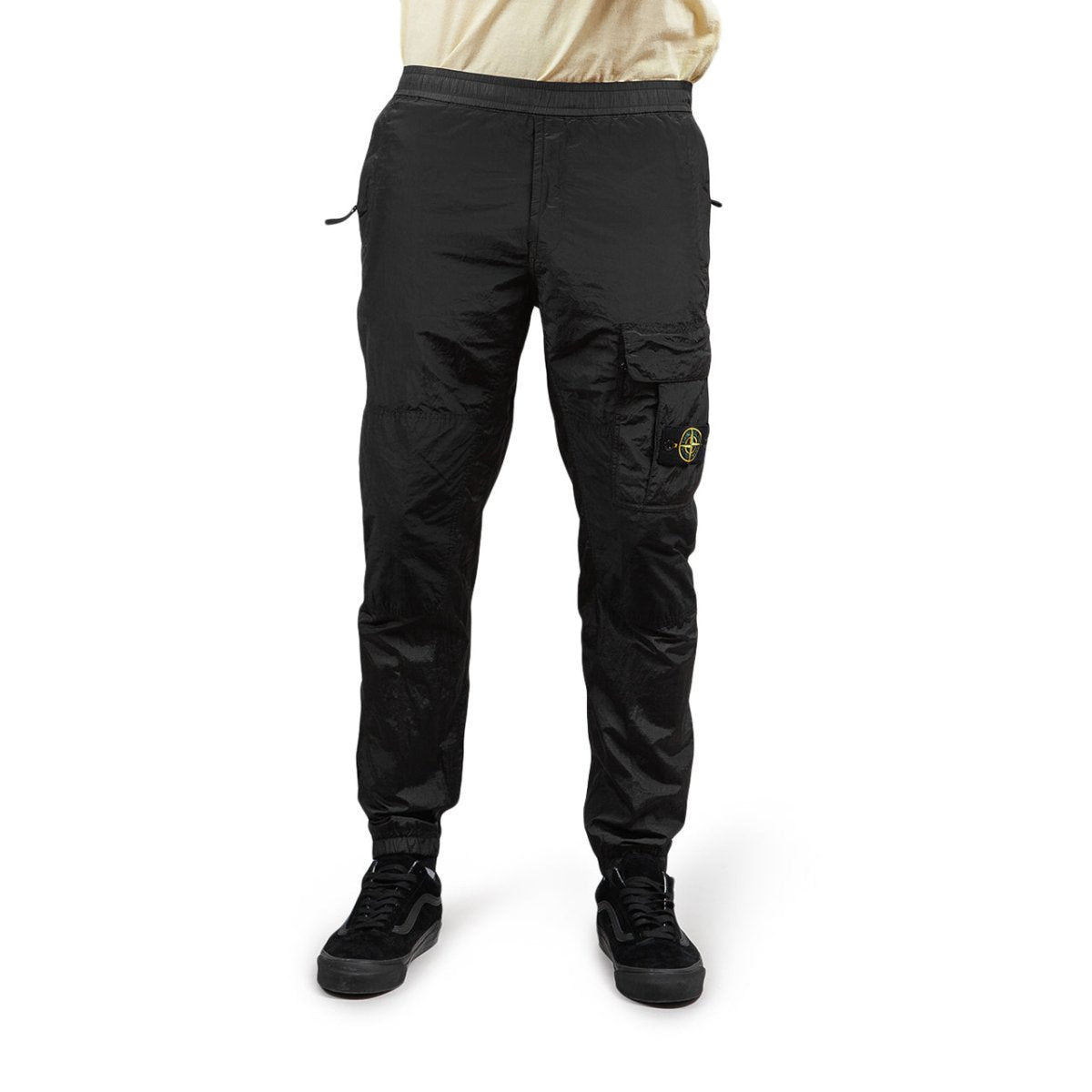 Stone island black track pants sale