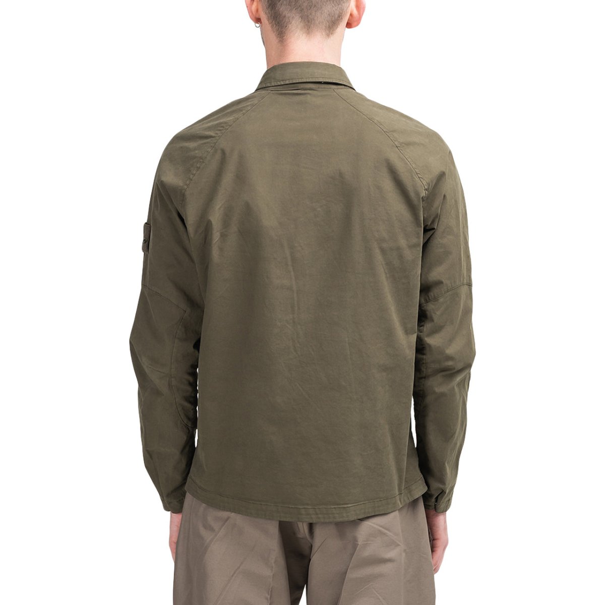 Stone Island Overshirt 'Ghost Piece' (Olive)  - Allike Store