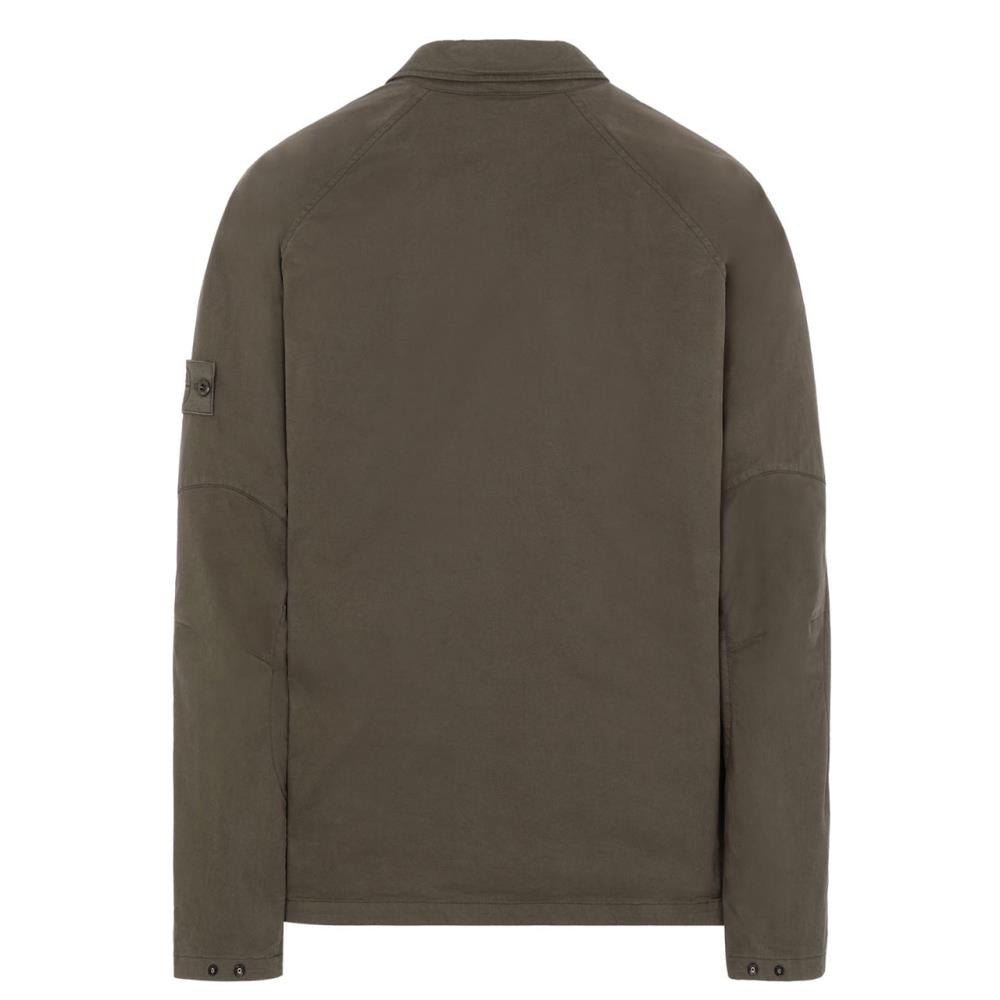 Stone Island Overshirt 'Ghost Piece' (Olive)  - Allike Store