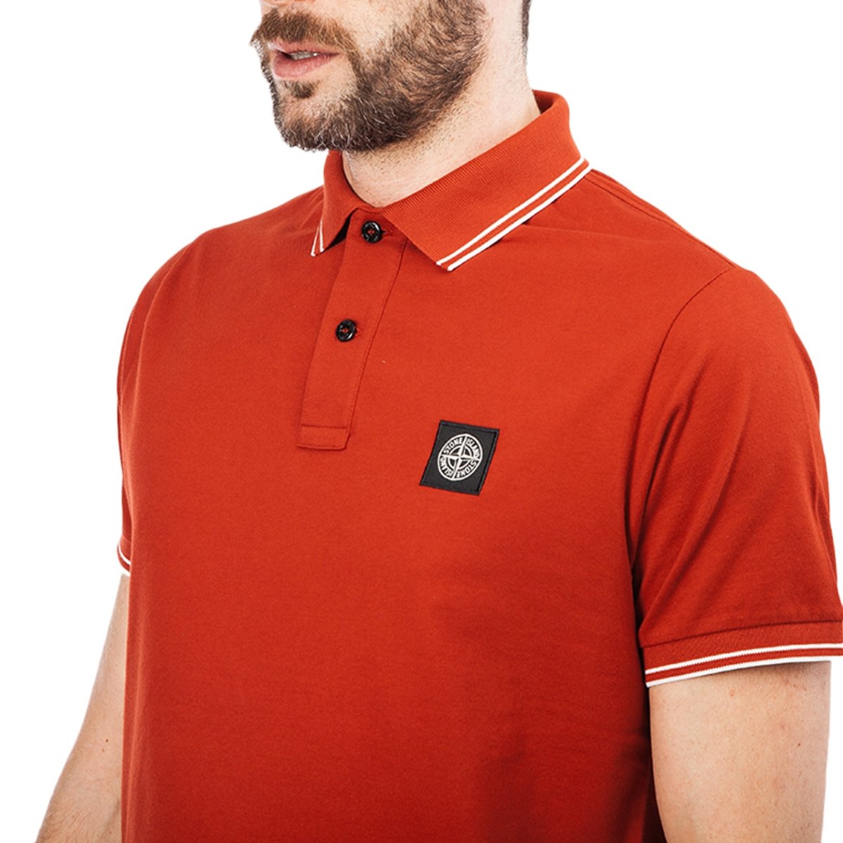 Stone Island Polo Shirt (Rot)  - Allike Store