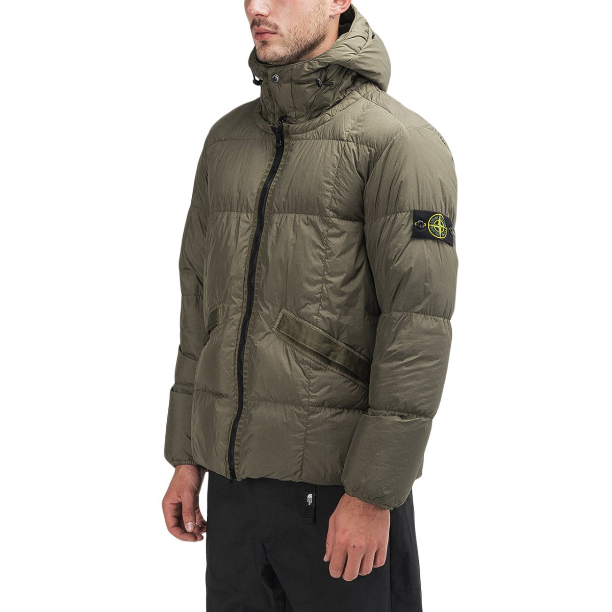 Olive stone island jacket best sale