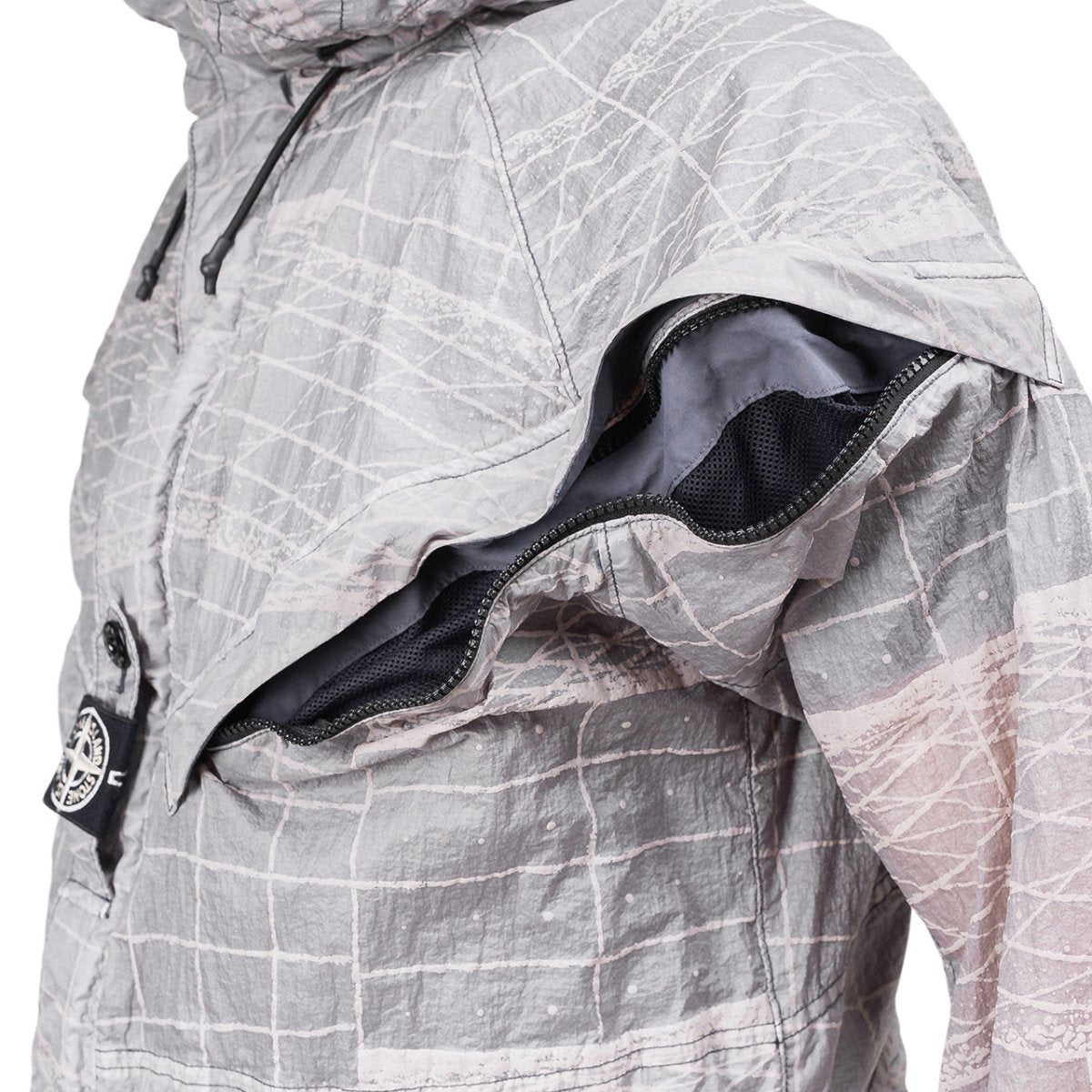 Stone Island Reflective Grid On Lamy-TC Jacket (Grau)  - Allike Store