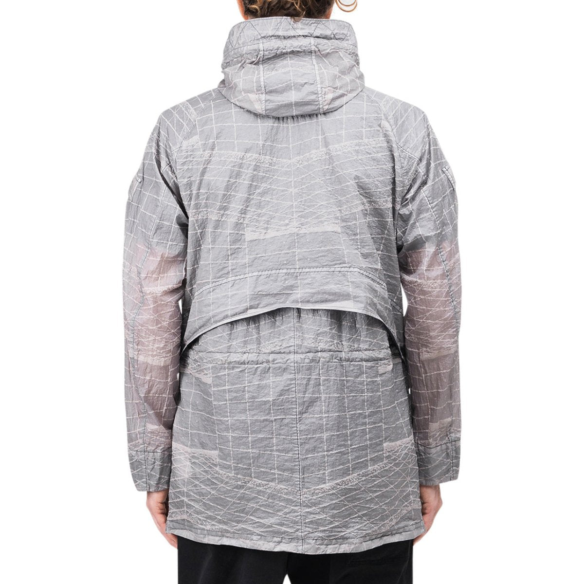 Stone Island Reflective Grid On Lamy-TC Jacket (Grey