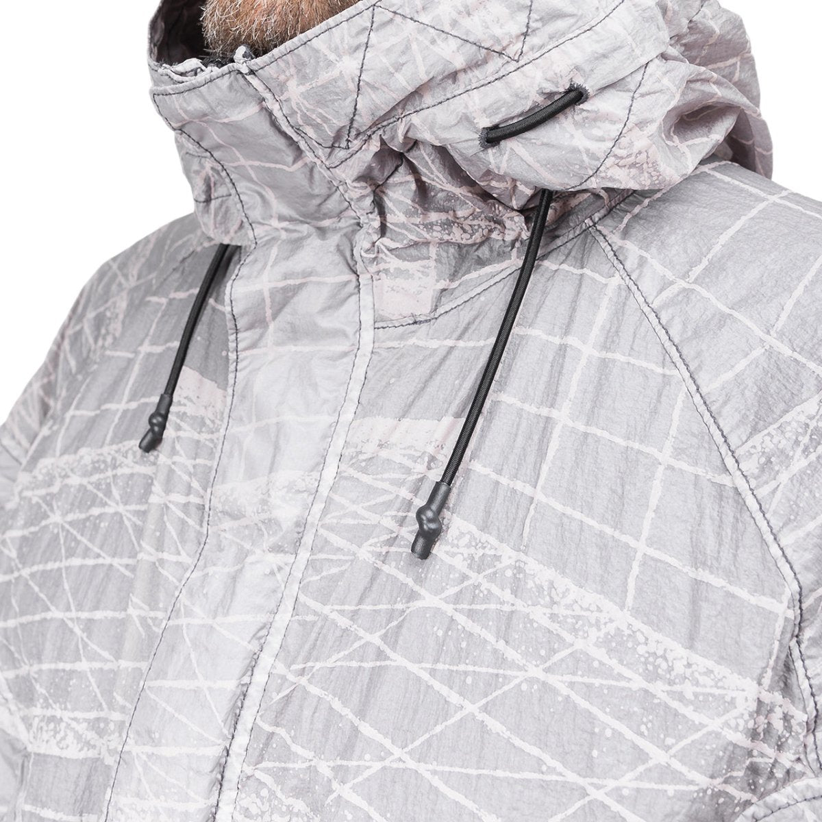 Stone Island Reflective Grid On Lamy-TC Jacket (Grey