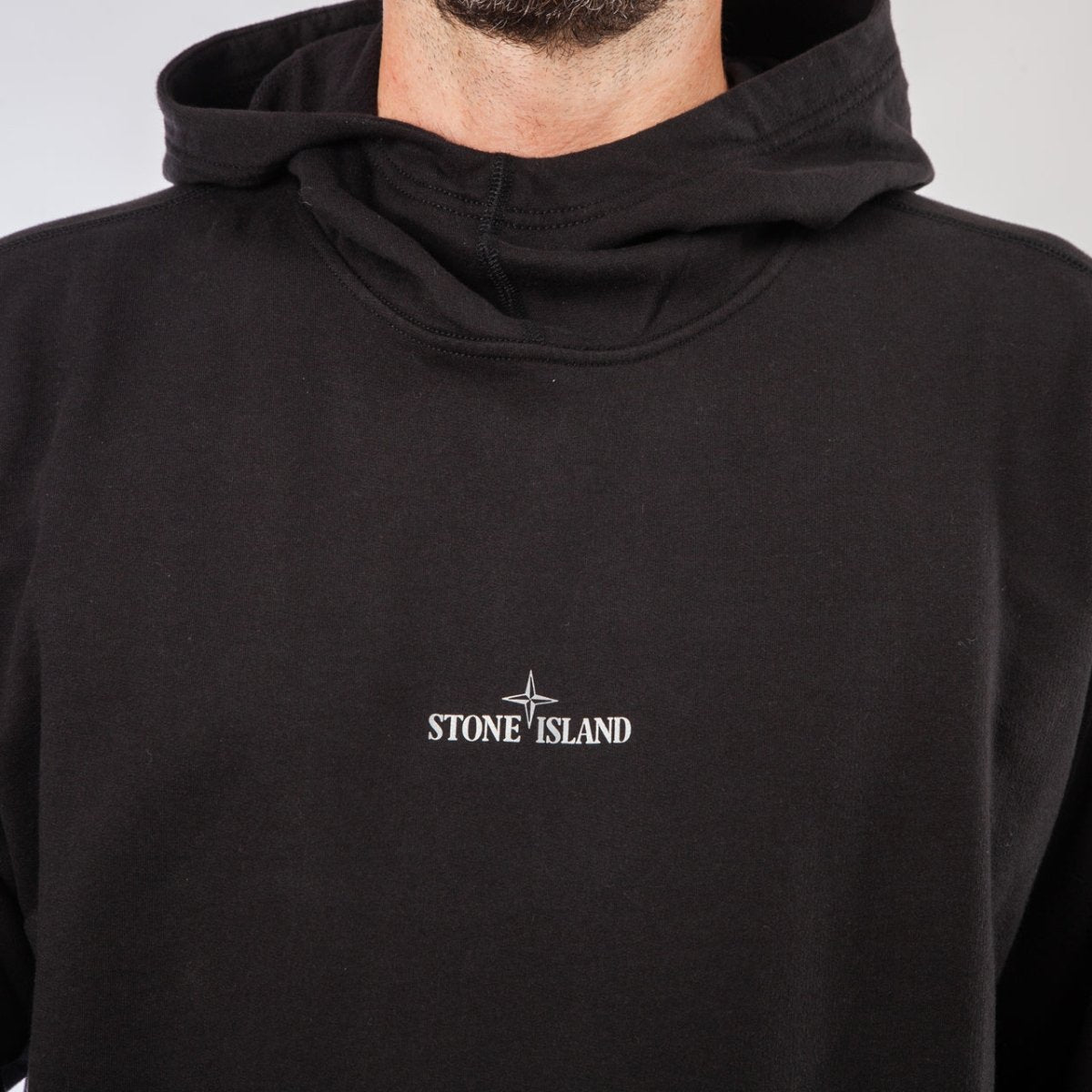 Stone island 2025 reflective tape hoodie