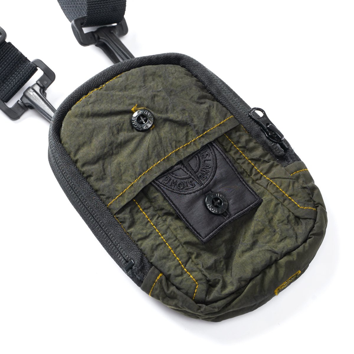 Stone Island Shadow Project Compact Pouch (Olive / Black)