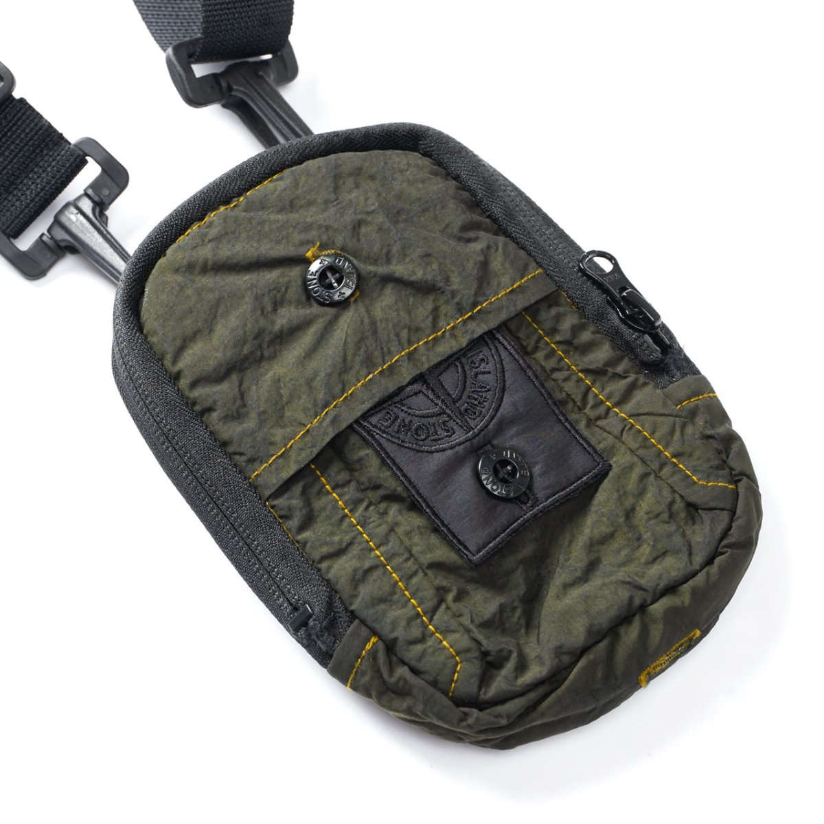 Stone Island Shadow Project Compact Pouch (Olive / Schwarz)  - Allike Store