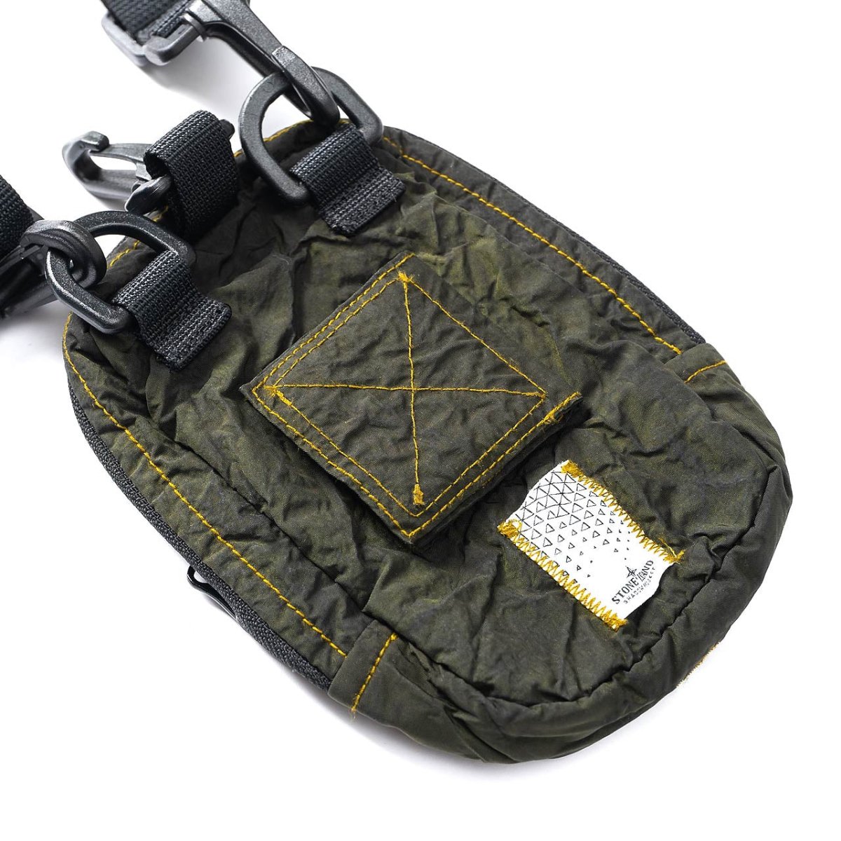 Stone Island Shadow Project Compact Pouch (Olive / Schwarz)  - Allike Store