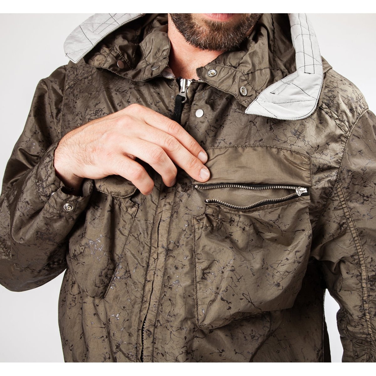 Stone Island Shadow Project Field Jacket Nylon Metal 'Spider' Watro (Olivgrün)  - Allike Store