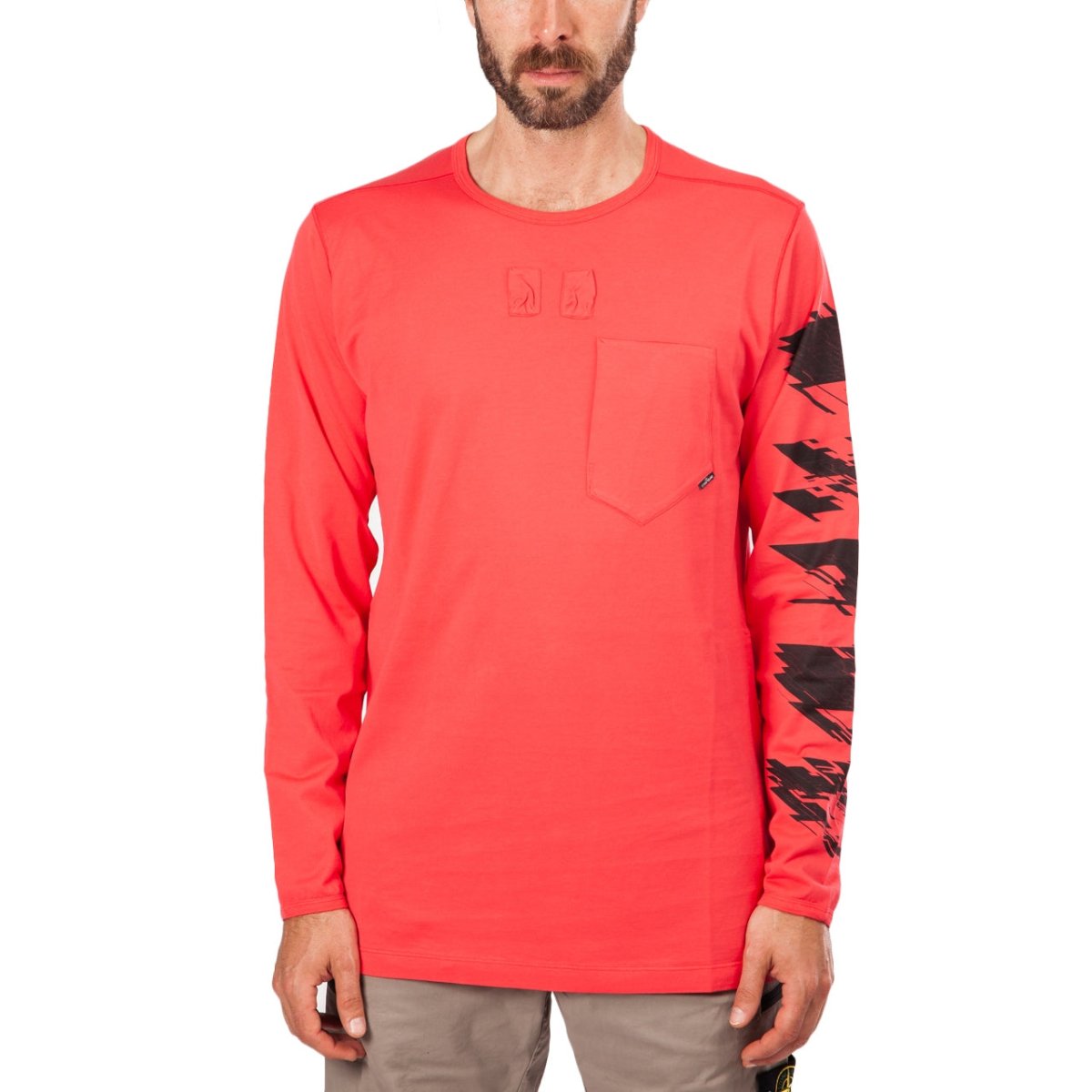 Stone Island Shadow Project Graphic Print Long Sleeve (Koralle)  - Allike Store