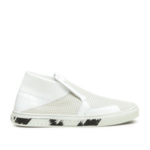 Stone Island Shadow Project Slip-On Mid Leather (Weiß)  - Allike Store