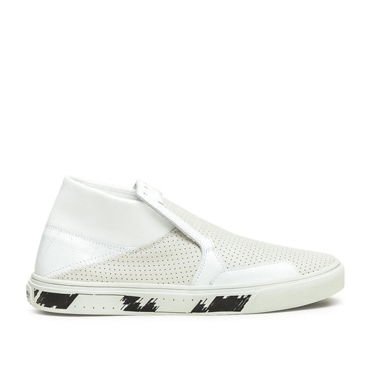 Stone Island Shadow Project Slip-On Mid Leather (Weiß)  - Allike Store