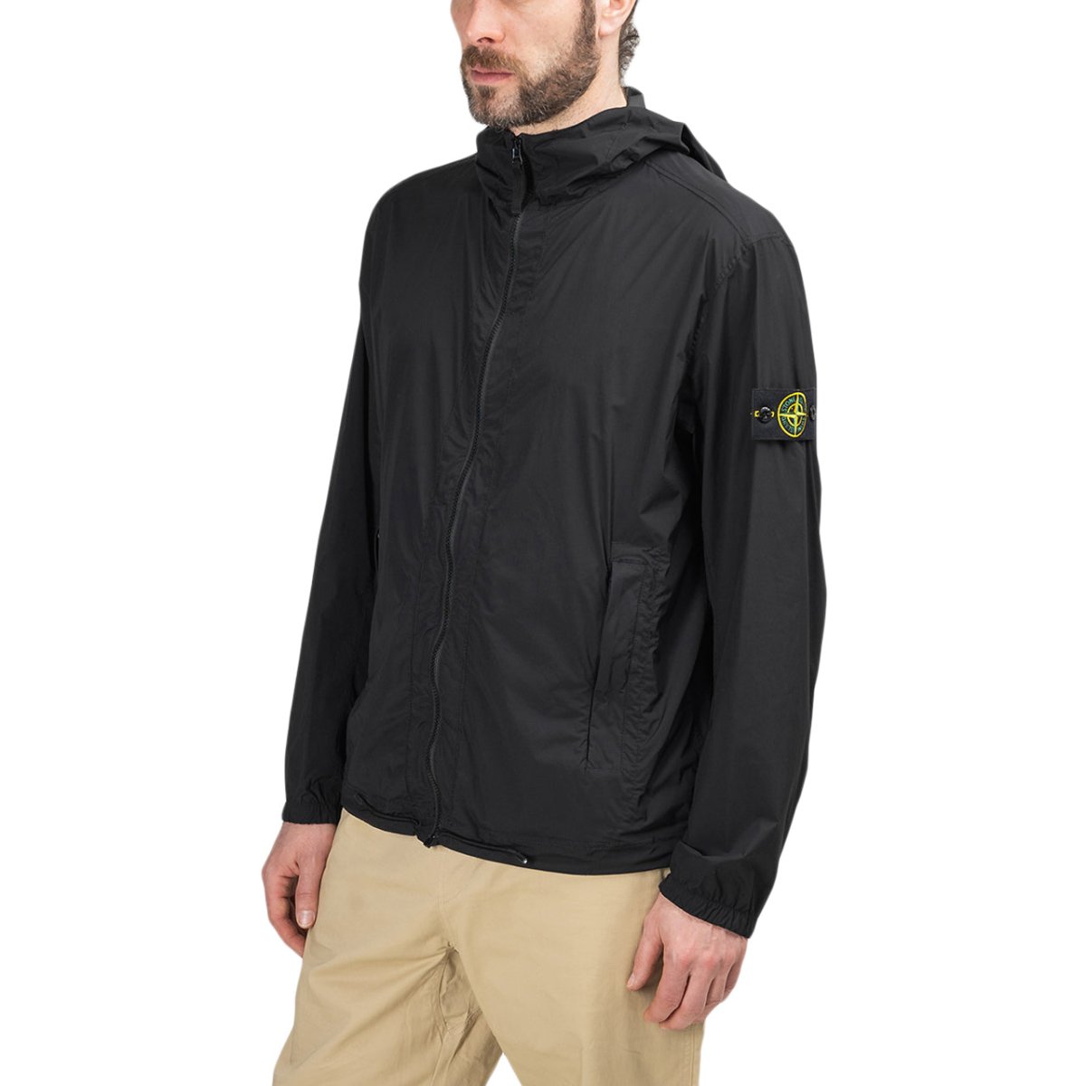 Stone Island Skin Touch Nylon-TC Packable Jacket (Schwarz)  - Allike Store