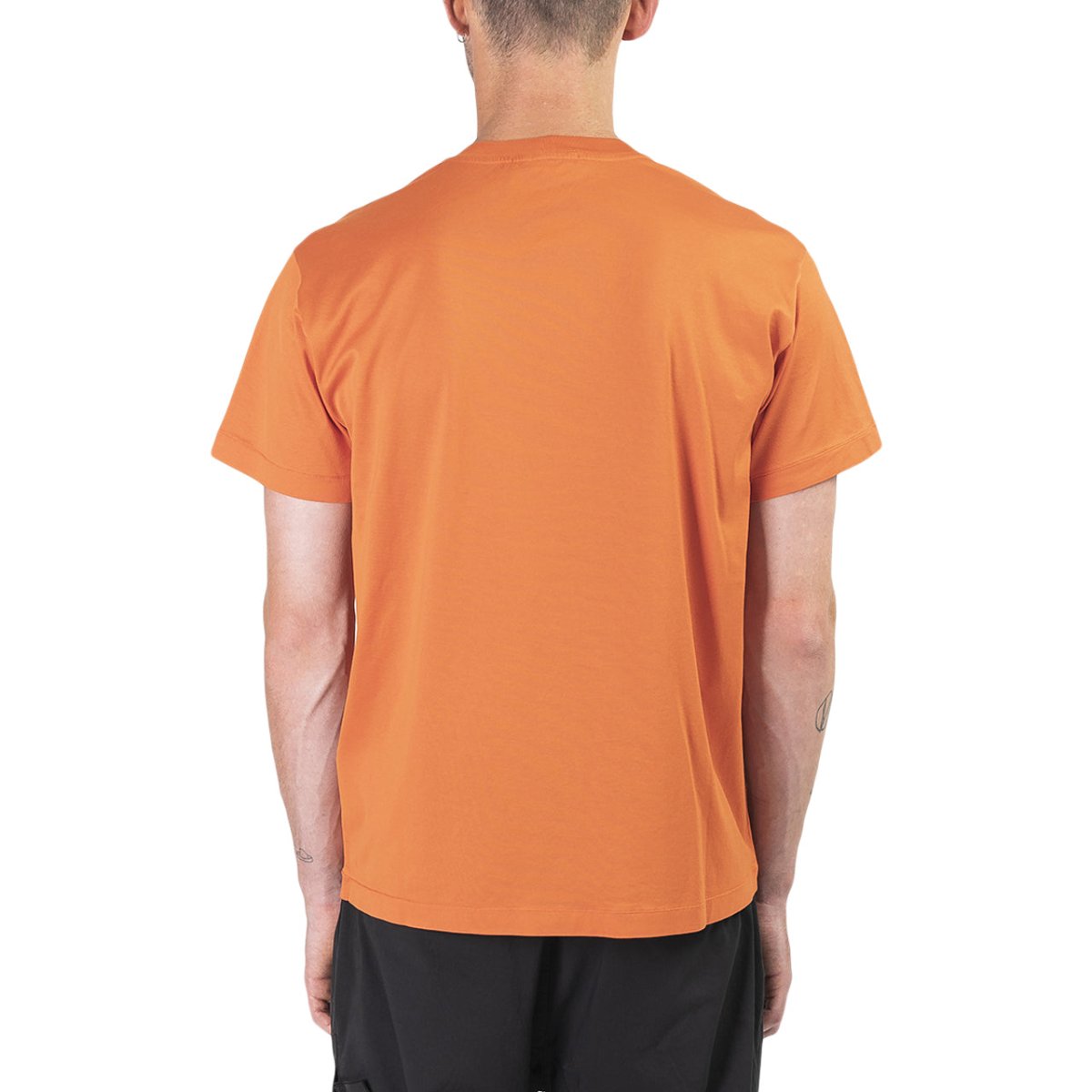 Stone Island Small Logo Patch T-Shirt (Orange)  - Allike Store