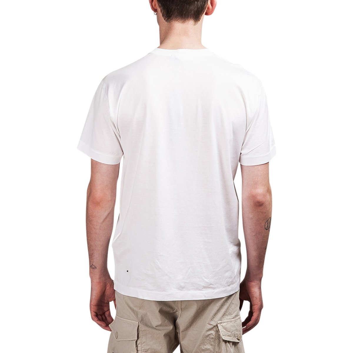 Stone Island Small Logo Patch T-Shirt (Weiß)  - Allike Store