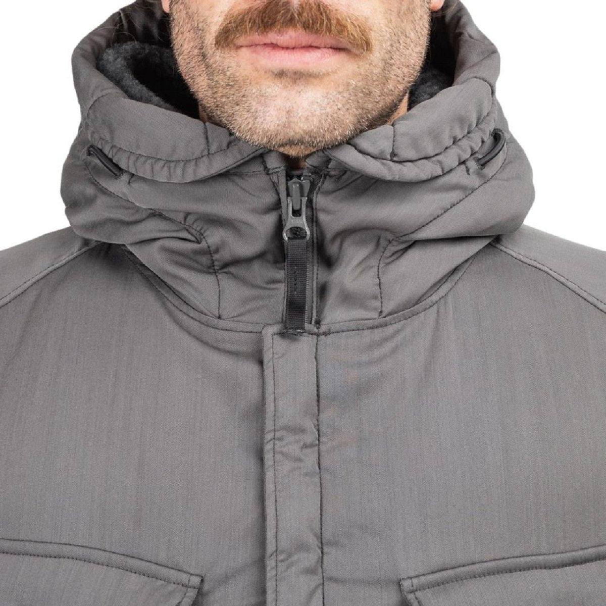 Stone Island Strech Wool Nylon-TC Down Jacket 'Ghost Piece' (Grau)  - Allike Store