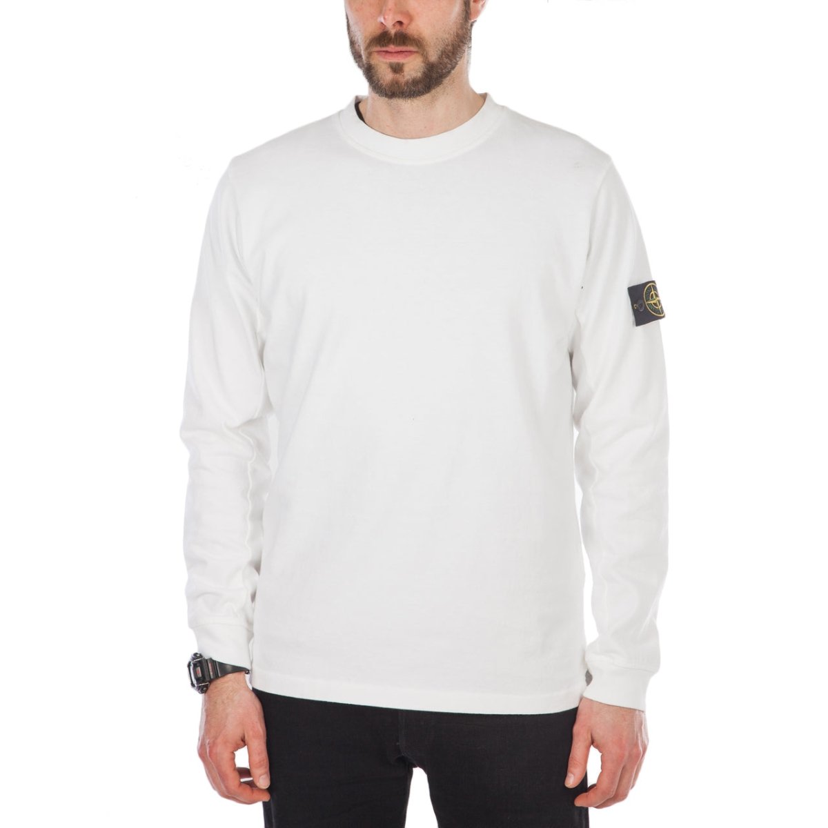 Stone Island Sweat Shirt Crewneck (Weiß)  - Allike Store