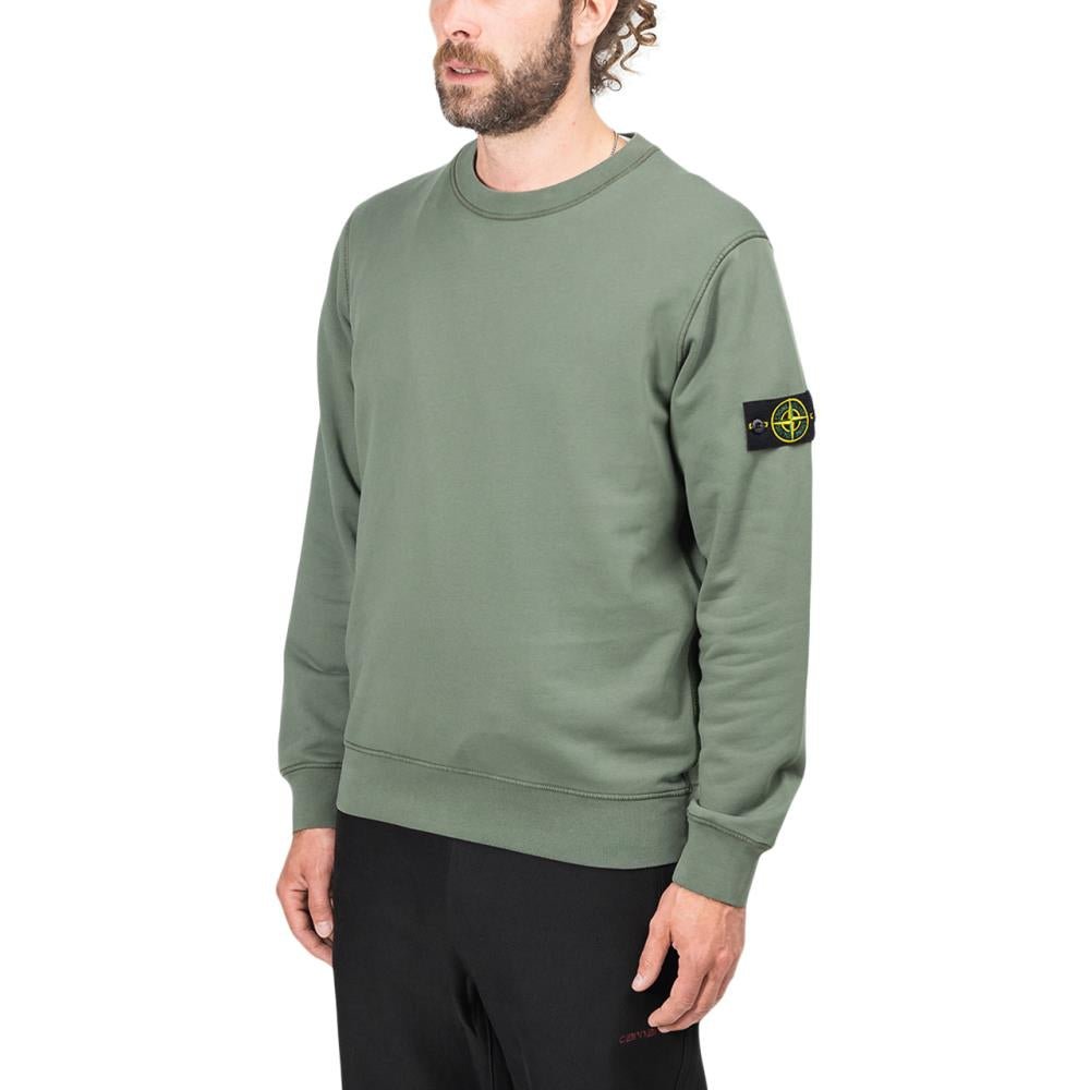 Stone island crewneck outlet olive