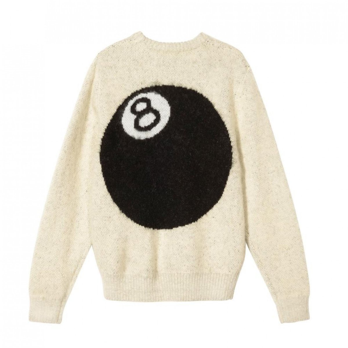 Stüssy 8 Ball Heavy Brushed Mohair Sweater (Cream) 117078-1228