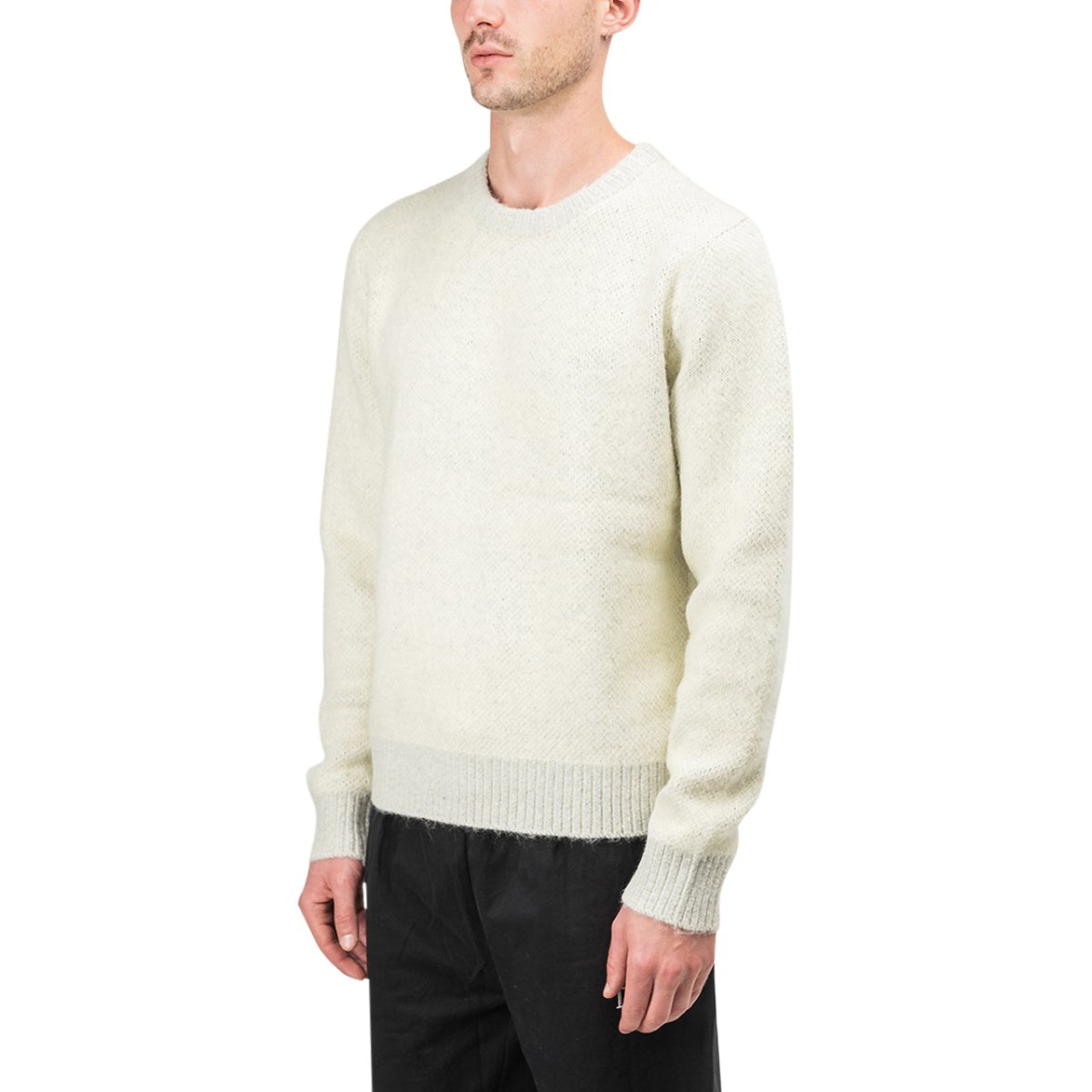 Stüssy 8 Ball Heavy Brushed Mohair Sweater (Cream) 117078-1228