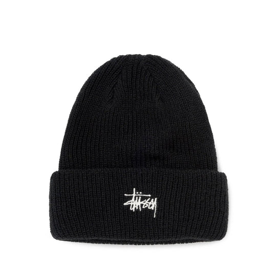 Stüssy Basic Cuff Beanie (Schwarz)  - Allike Store