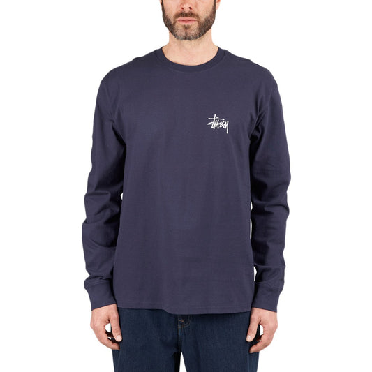 Stüssy Basic Longsleeve (Navy)  - Allike Store