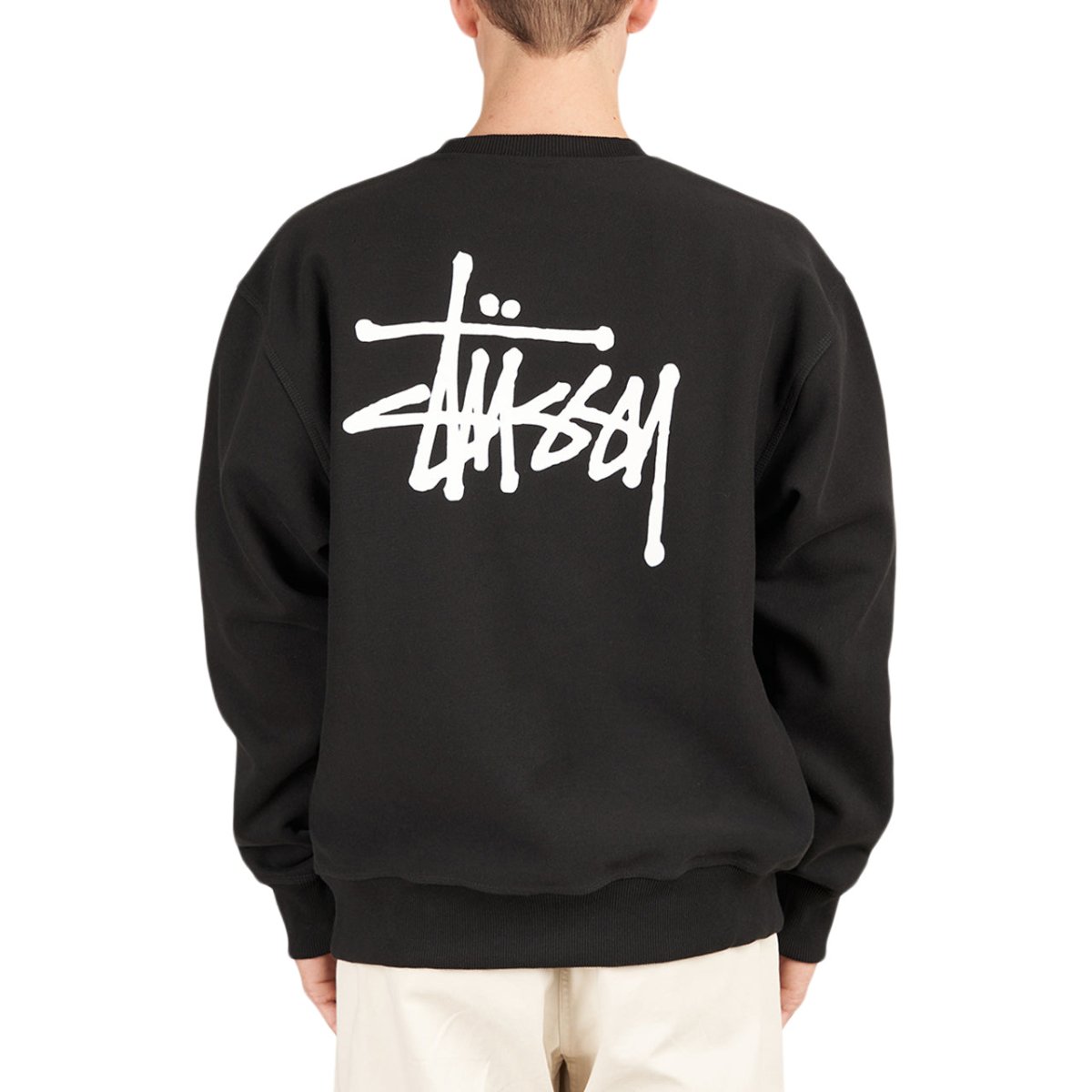 Stüssy Basic Stüssy Crew (Schwarz)  - Allike Store