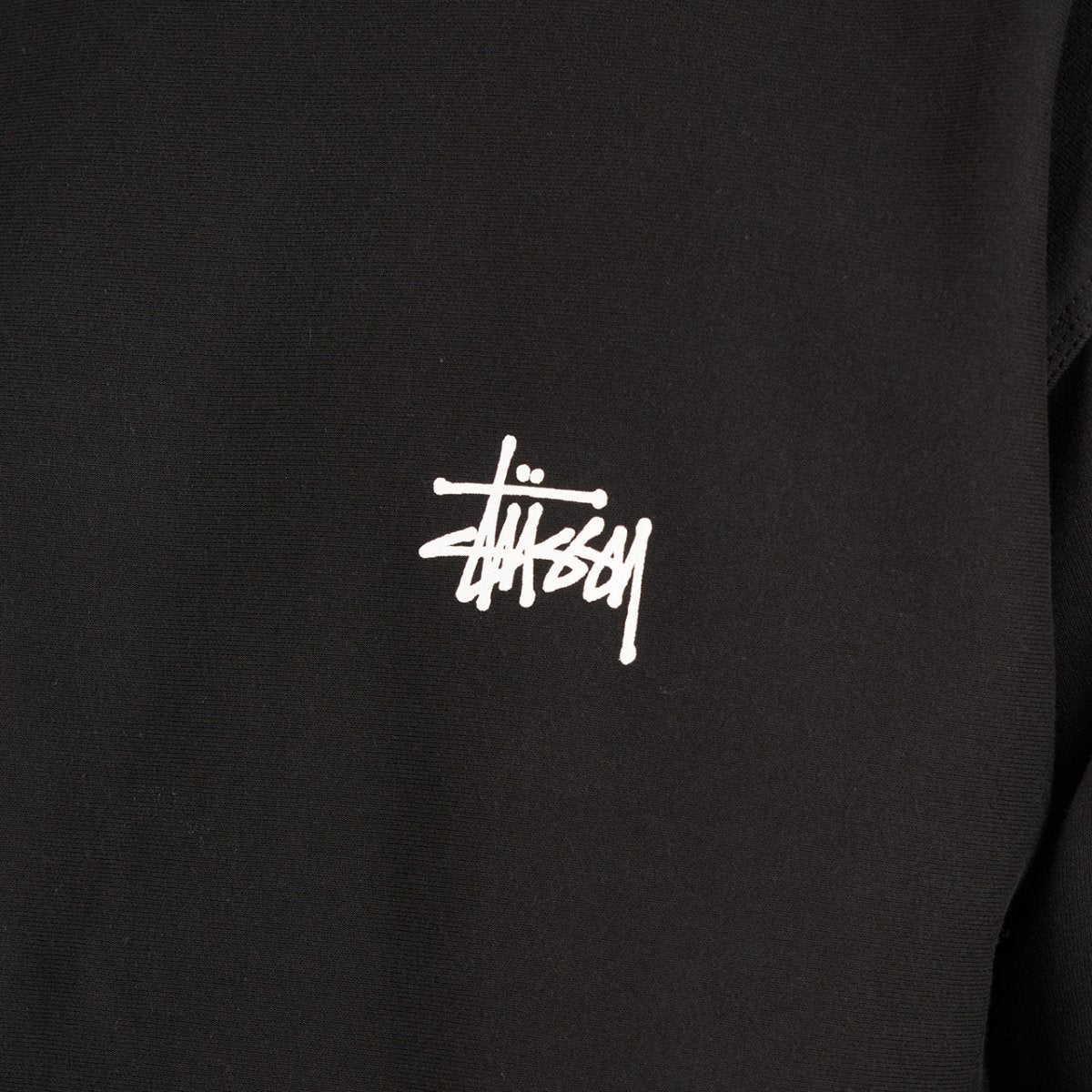 Stüssy Basic Stüssy Crew (Schwarz)  - Allike Store