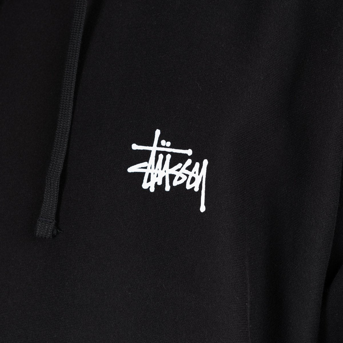 Stüssy Basic Stüssy Hood (Schwarz)  - Allike Store