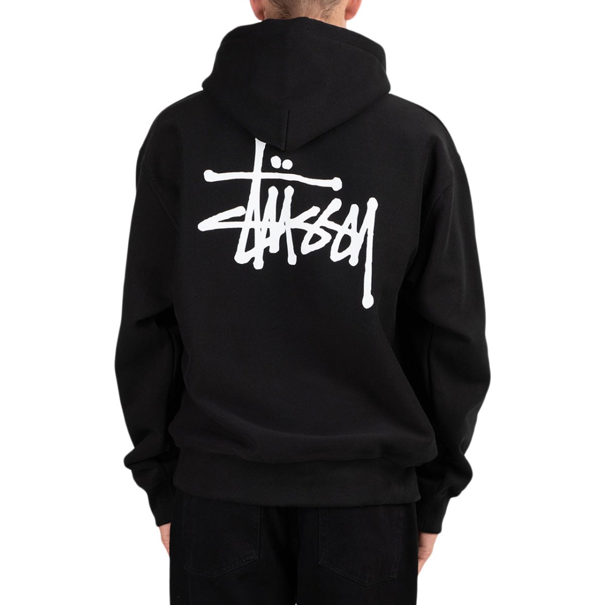 Stüssy Basic Stüssy Hood (Schwarz)  - Allike Store