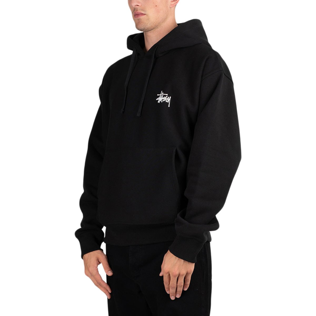 Stüssy Basic Stüssy Hood (Schwarz)  - Allike Store