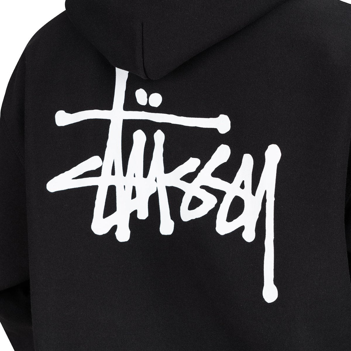 Stüssy Basic Stüssy Hood (Schwarz)  - Allike Store