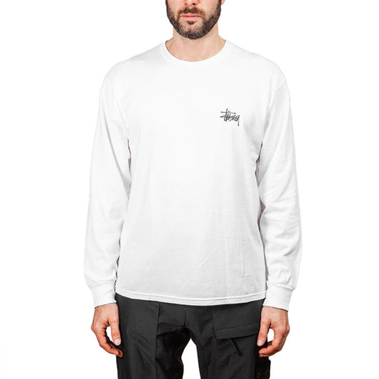 Stüssy Basic Stüssy L/S Tee (Weiß)  - Allike Store
