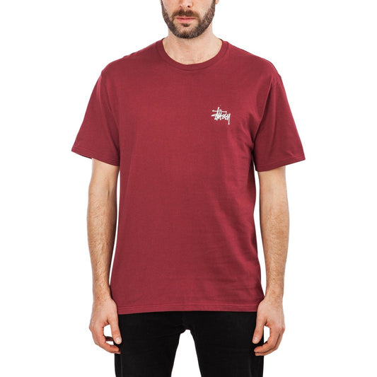 Stüssy Basic Stüssy Tee (Weinrot)  - Allike Store