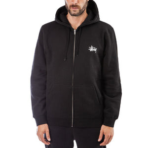 Stüssy Basic Stüssy Zip Hood (Schwarz)  - Allike Store