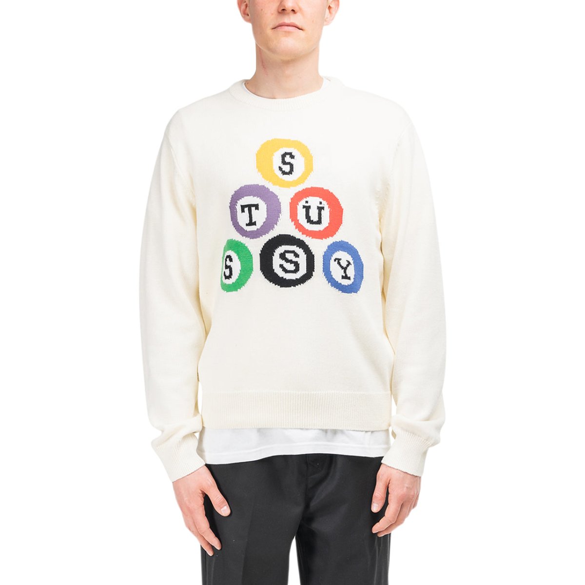 Stüssy Billiard Sweater (Natural)  - Allike Store