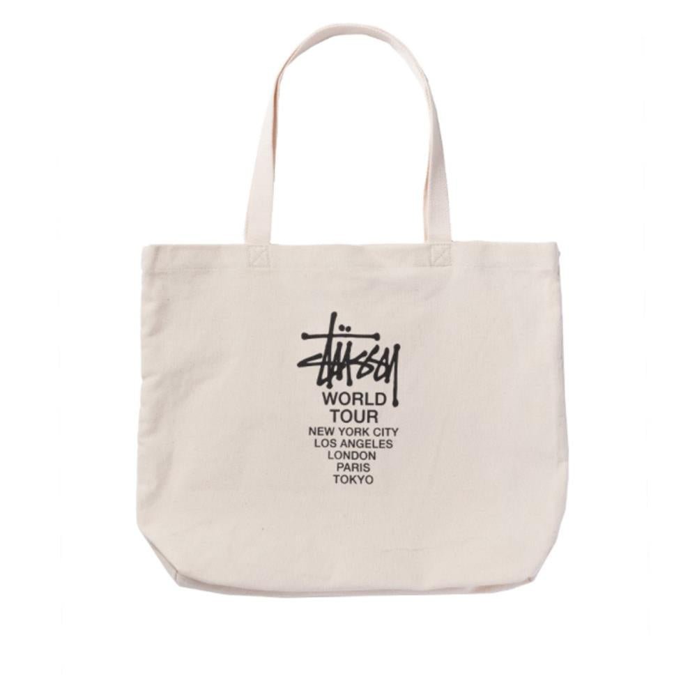 Stüssy Canvas Tour Tote Bag (Natural)  - Allike Store