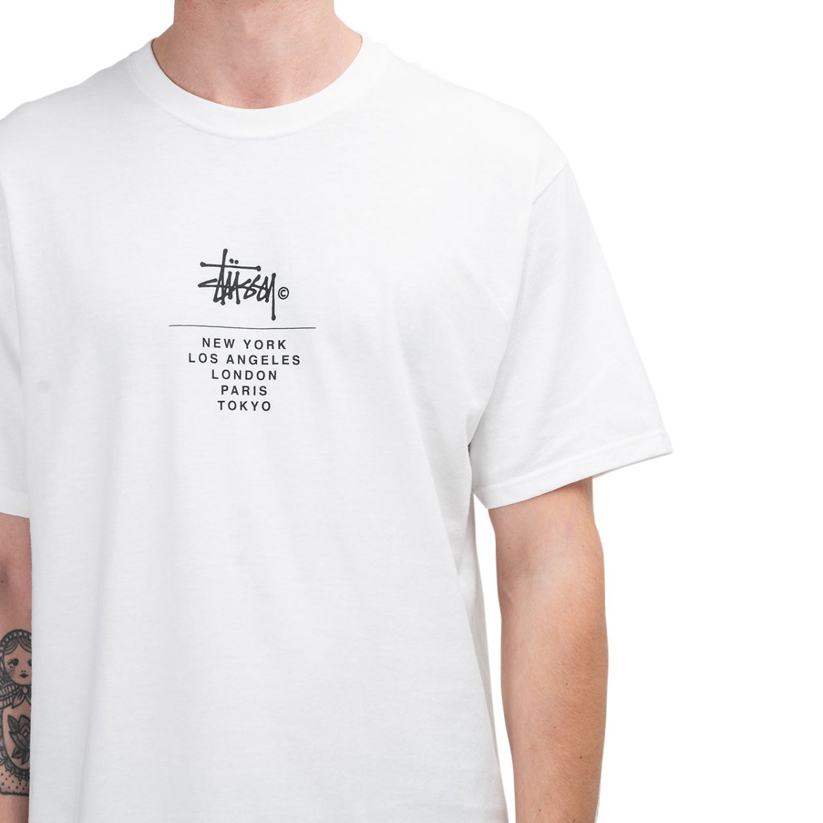 Stüssy City Stack Tee (Weiss)  - Allike Store