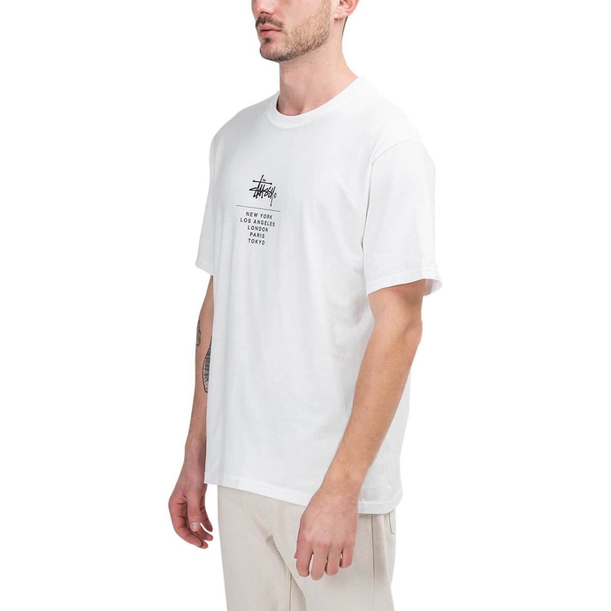 Stüssy City Stack Tee (Weiss)  - Allike Store