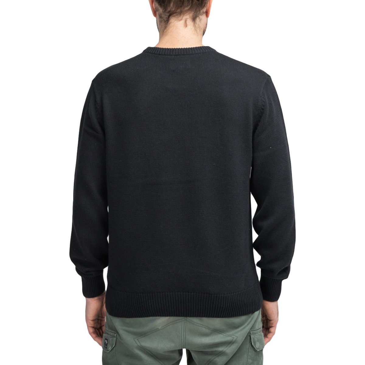 Stüssy Curly S Sweater (Black / White)