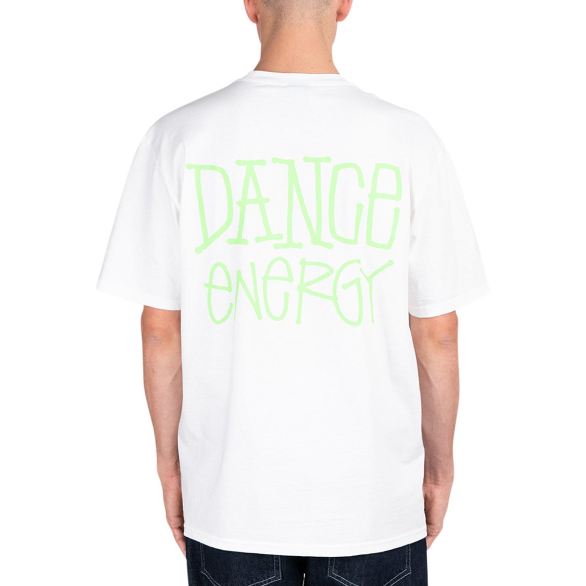 Stüssy Dance Energy Tee (Weiß / Grün)  - Allike Store