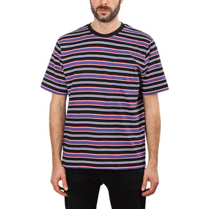 Stüssy Dennis Stripe Crew (Schwarz)  - Allike Store