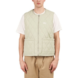 Stüssy Diamond Quilted Vest (Salbei)  - Allike Store