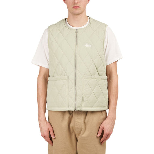 Stüssy Diamond Quilted Vest (Salbei)  - Allike Store