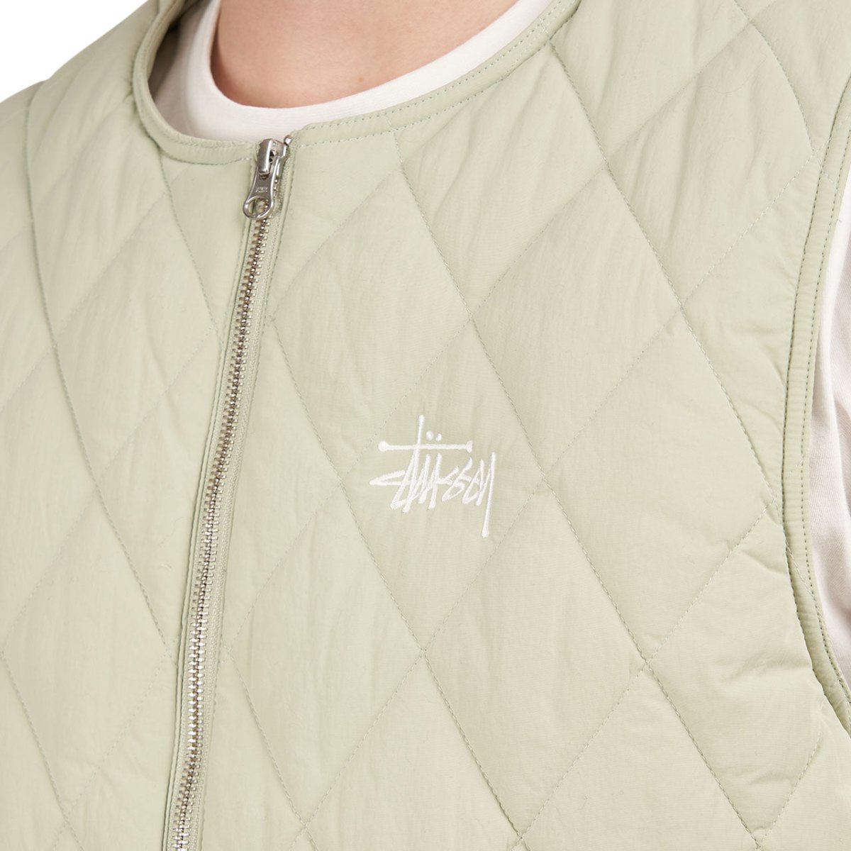 Stüssy Diamond Quilted Vest (Salbei) 115637-1059 - Allike Store