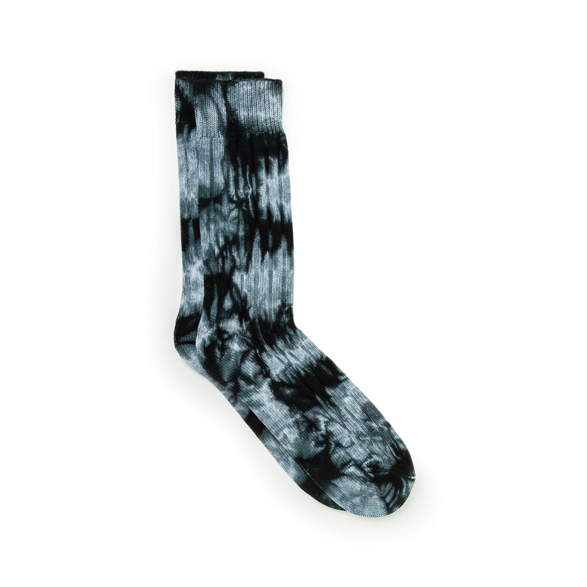 Stüssy Dyed Ribbed Crew Socks (Schwarz / Grau)  - Allike Store