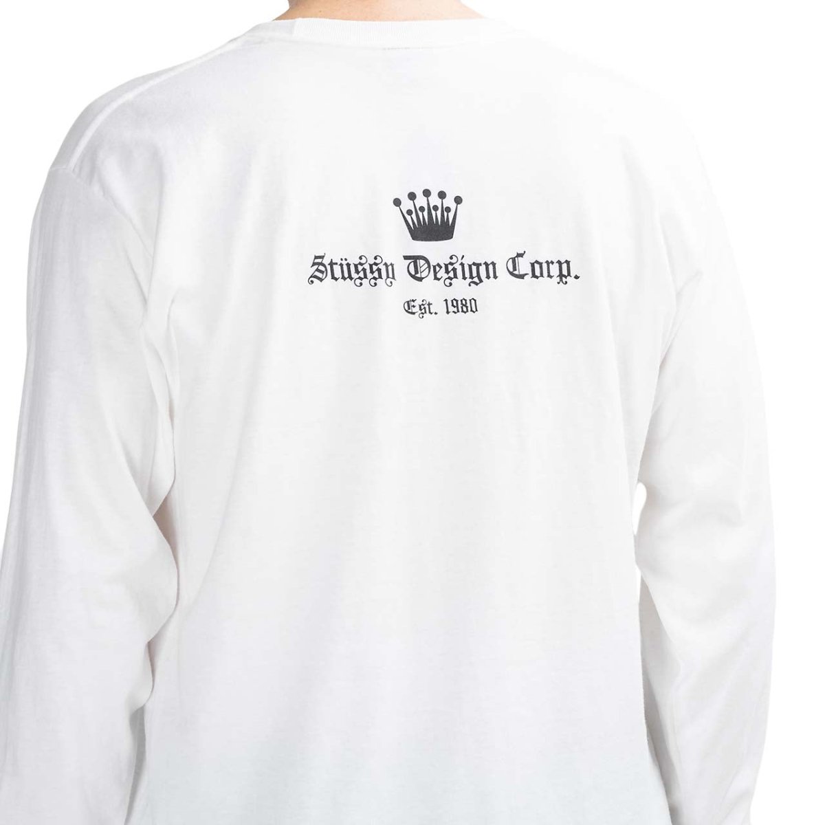 Stüssy Est. 1980 Longsleeve (White) 1994527-1201 – Allike Store