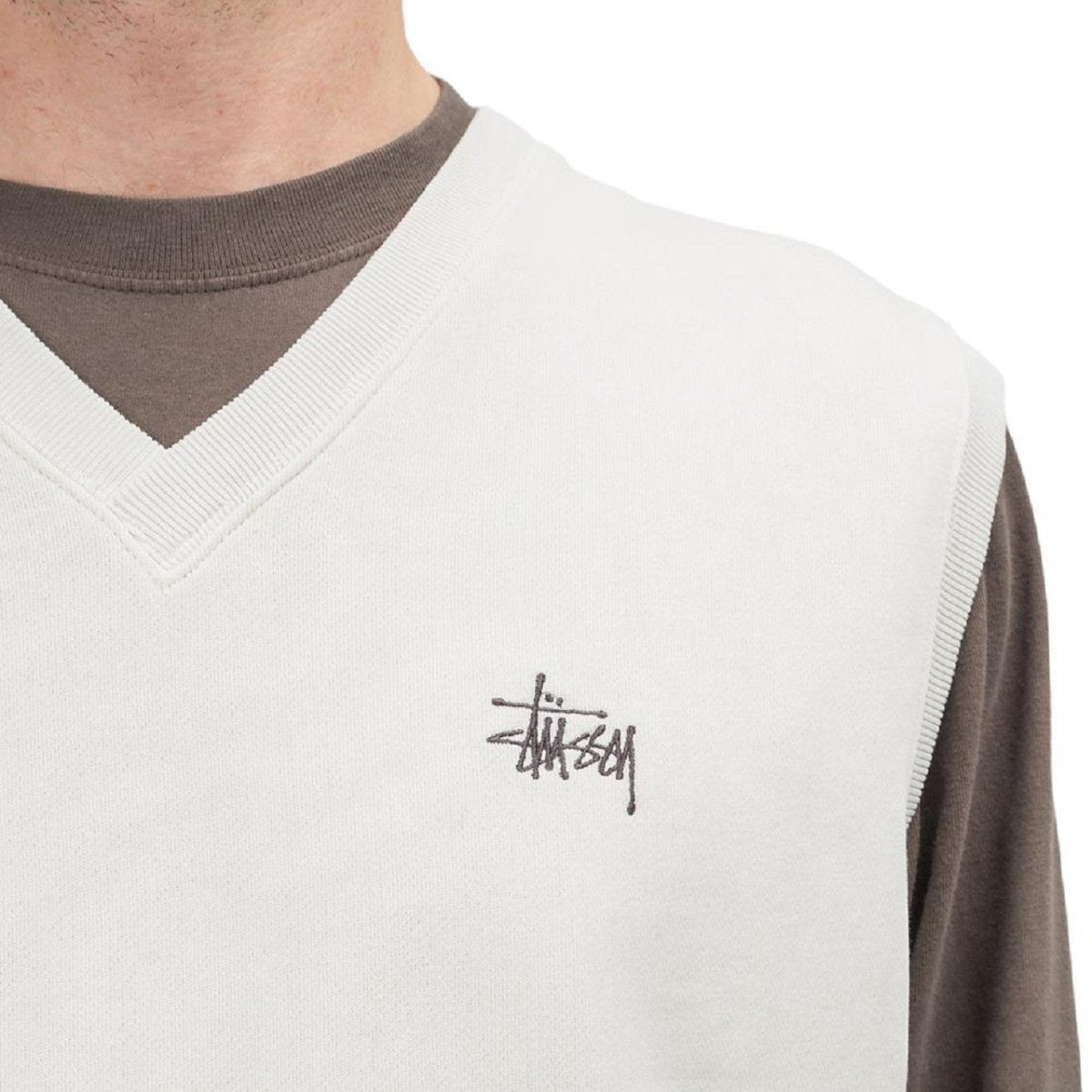 Stüssy Fleece Vest (Cream)