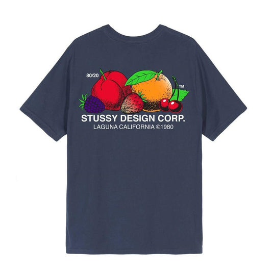 Stüssy Fresh Fruit Tee (Navy)  - Allike Store