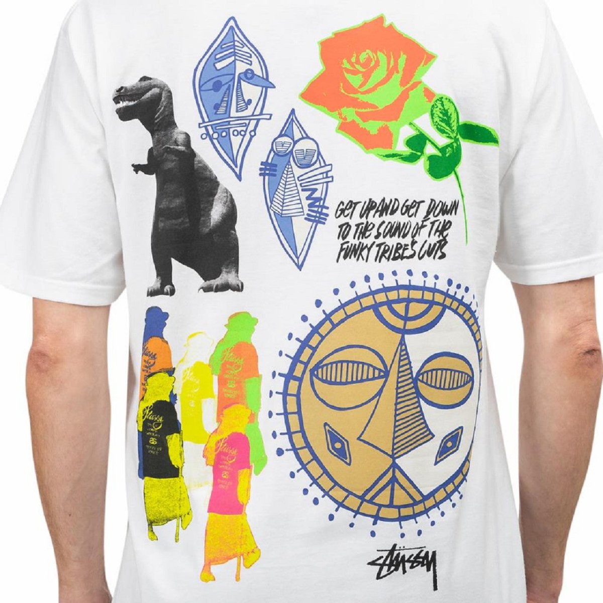 Stüssy Funky Tribe T-Shirt (Weiß)  - Allike Store